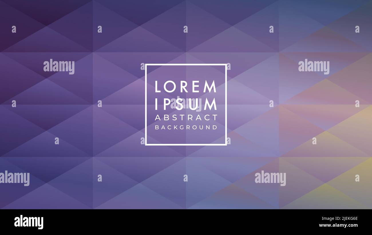 Vektordarstellung des rechteckigen Dreiecksmusters der Kachel. Weicher violetter Farbverlauf. Mehrfarbige abstrakte geometrische Hintergrund Design-Vorlage. Stock Vektor