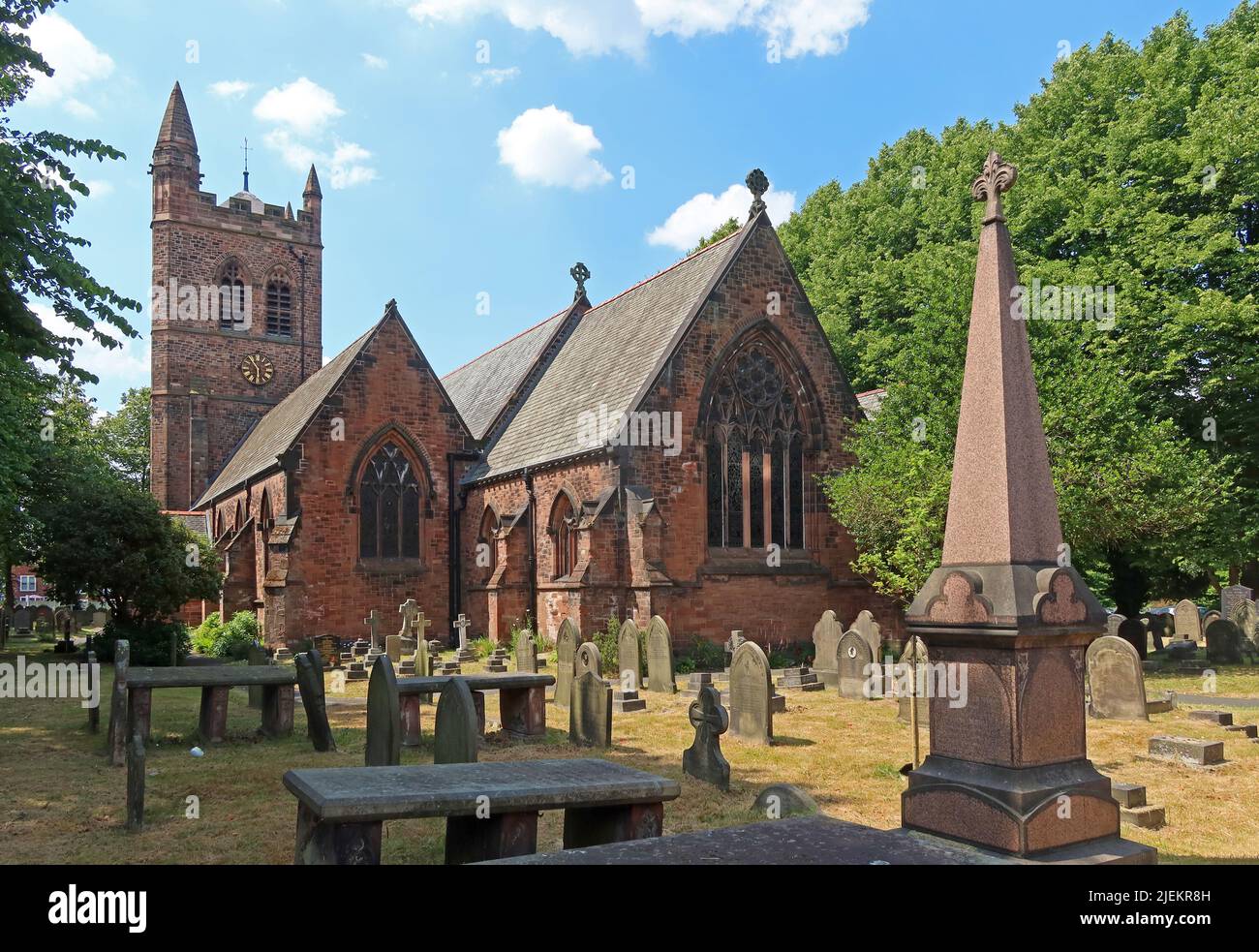 St. Thomas Anglican Church, Stockton Heath, Warrington, Chesthire, England, VEREINIGTES KÖNIGREICH, Stockfoto