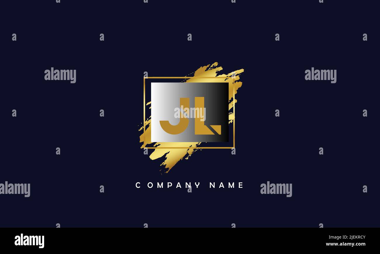 LJ, JL Abstract Letters Logo Monogramm Stock Vektor