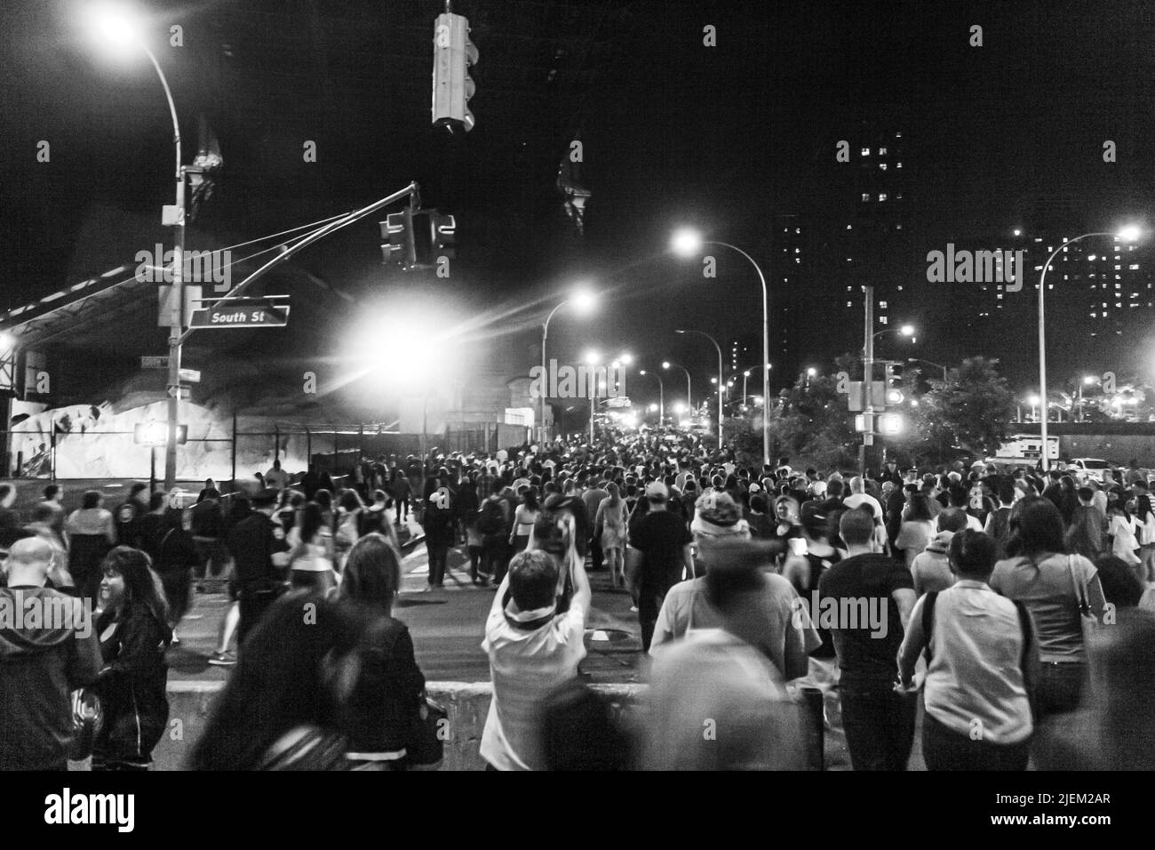 Ein Protest in New York City Stockfoto