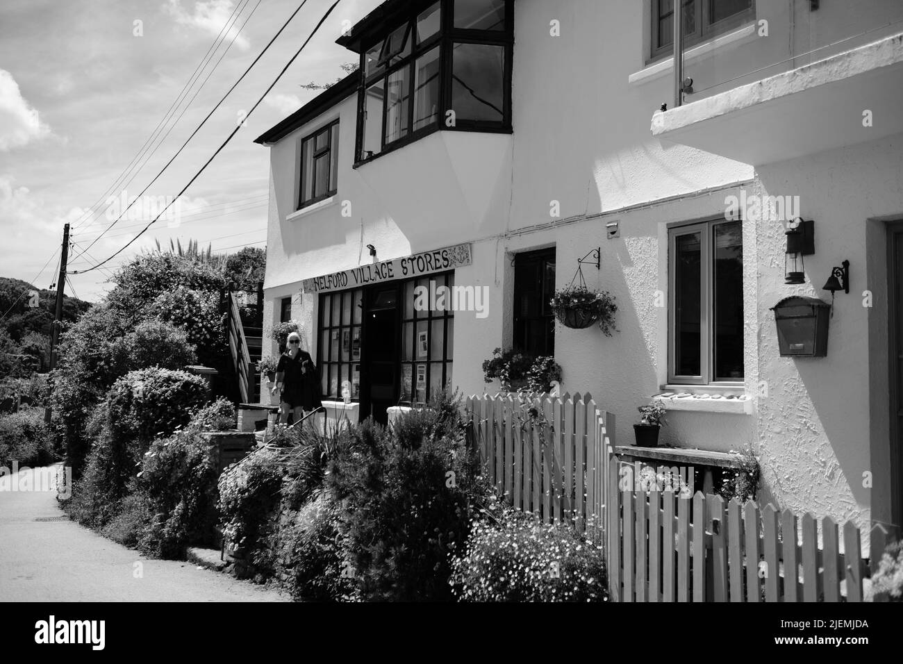 Helford Village Stores, Helford, Cornwall Stockfoto