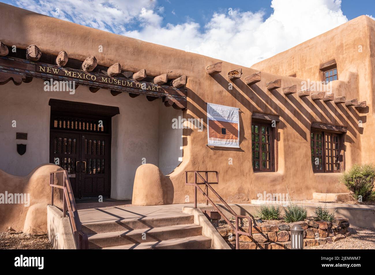 New-Mexico Museum of Art, Santa Fe, New Mexico, USA Stockfoto