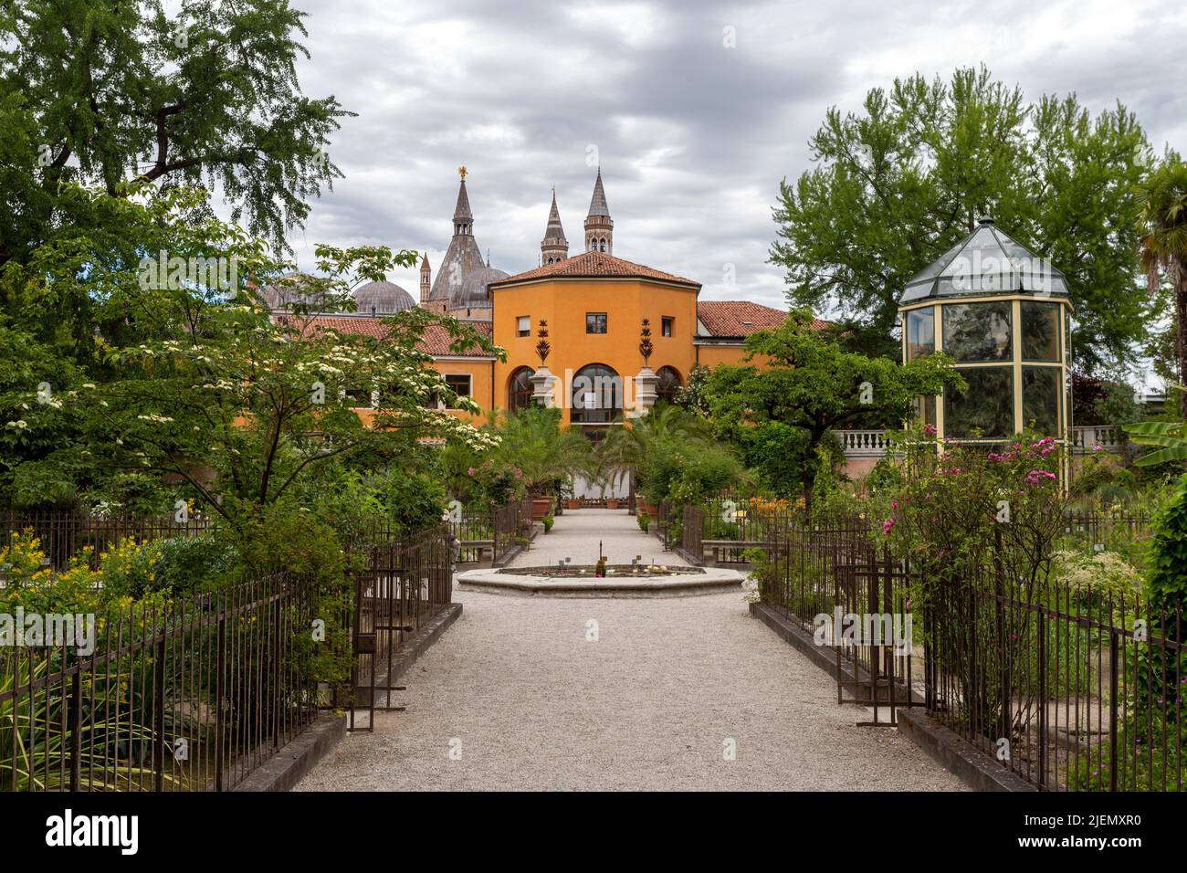 Padua, Italien - 06 10 2022: Botanischer Garten der Universität Padua in Padua an einem Sommertag. Stockfoto