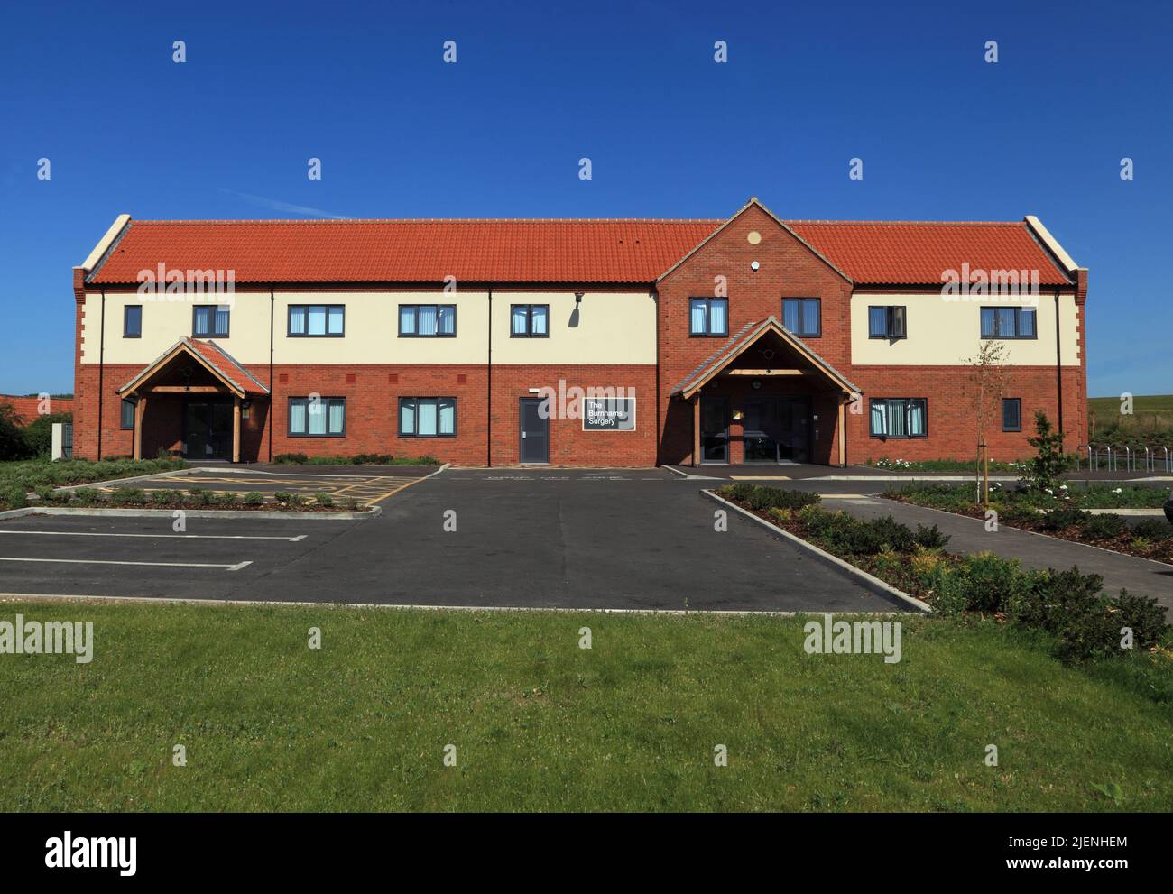 The Burnhams Surgery, NHS, Burnham Market, Norfolk, neue Räumlichkeiten, 2022, England Stockfoto