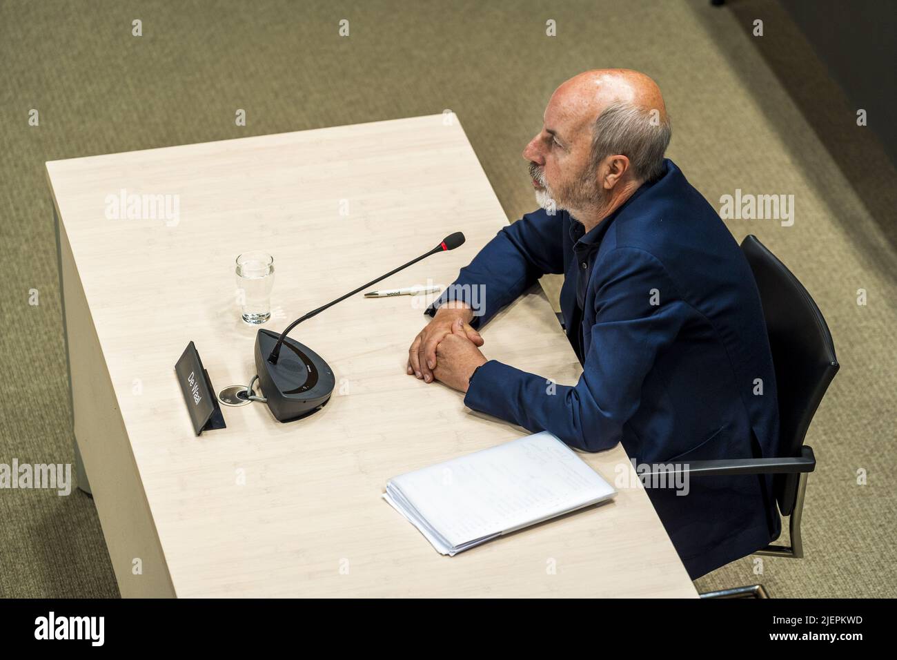 2022-06-28 10:04:54 DEN HAAG - Hans de Waal, Shell Research/State Supervision of Mines, während der wöchentlichen Fragestunde im Repräsentantenhaus. ANP LEX VAN LIESHOUT niederlande Out - belgien Out Stockfoto