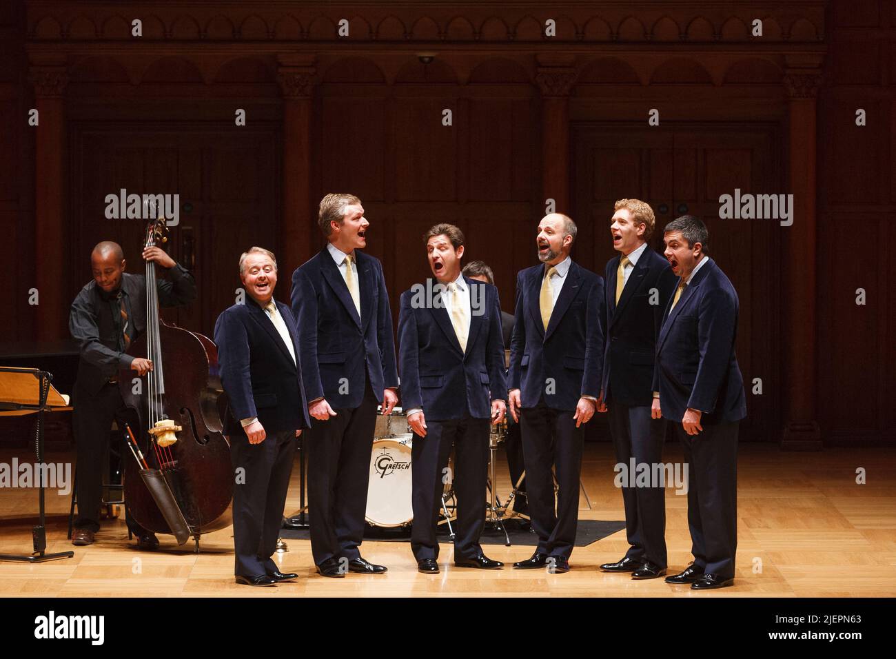 40.-jähriges Konzert der King's Singers in der Cadogan Hall, Sloane Terrace, London, Großbritannien. 30 April 2008 Stockfoto