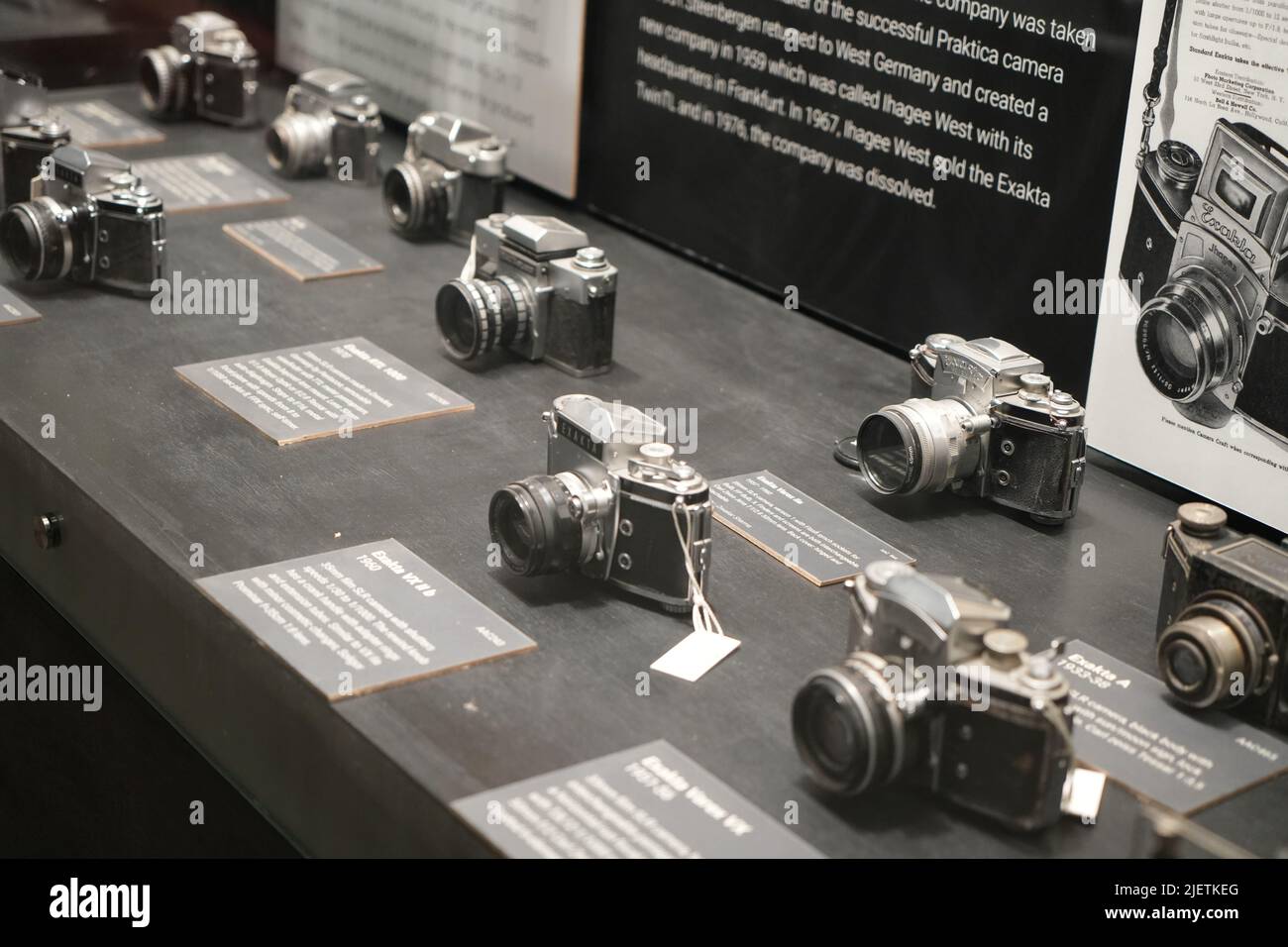 Dies sind einige antike Kameras Stockfoto