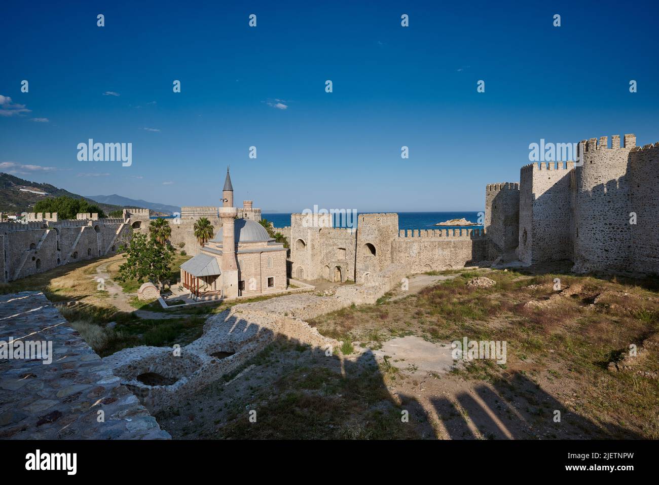 Mamure Castle mittelalterliche Burg, Anamur, Türkei Stockfoto