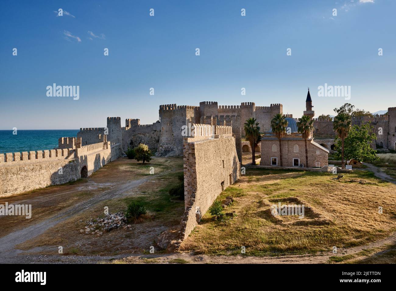 Mamure Castle mittelalterliche Burg, Anamur, Türkei Stockfoto