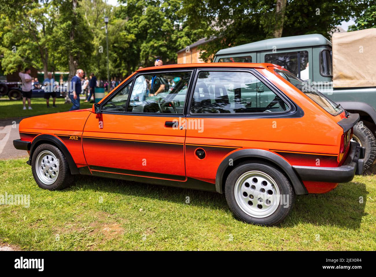 1982 Ford Fiesta XR2 ‘gib 1597’ auf dem Bicester Scramble am 19.. Juni 2022 ausgestellt Stockfoto