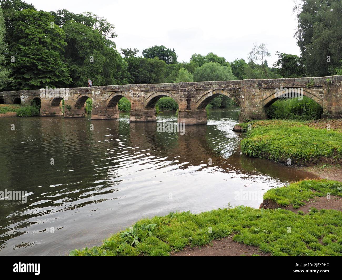 Tolle Haywood Packhorse Bridge Stockfoto