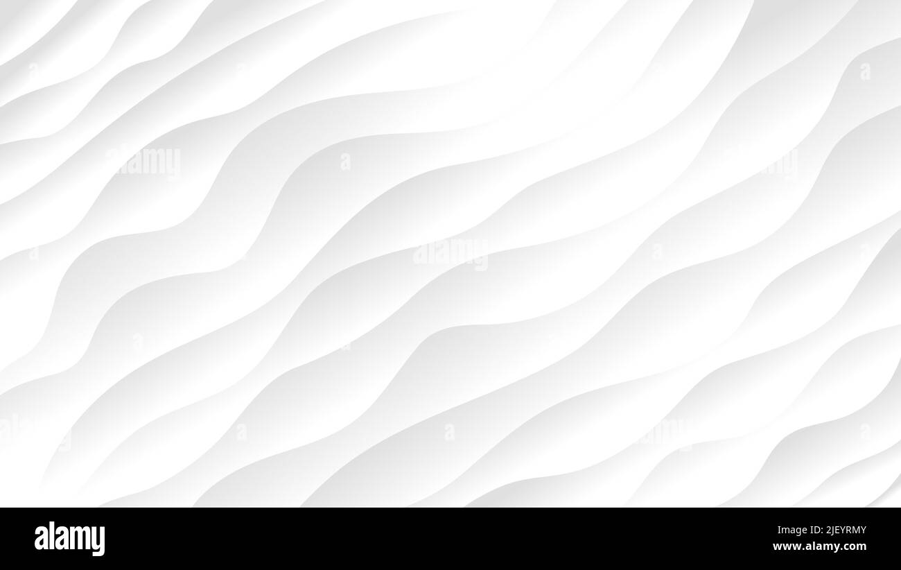 Weiße Textur Linienfläche. Graues abstraktes Muster. Wellenförmige Natur geometrische moderne. Auf weißem Hintergrund auf Rechteck. vektor-Illustration Stock Vektor