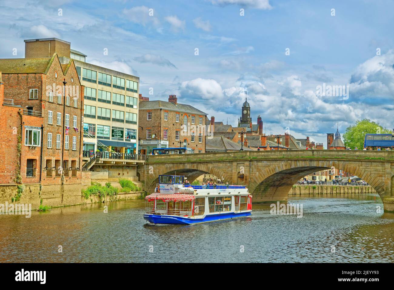 The River Ouse in York, Yorkshire, England. Stockfoto
