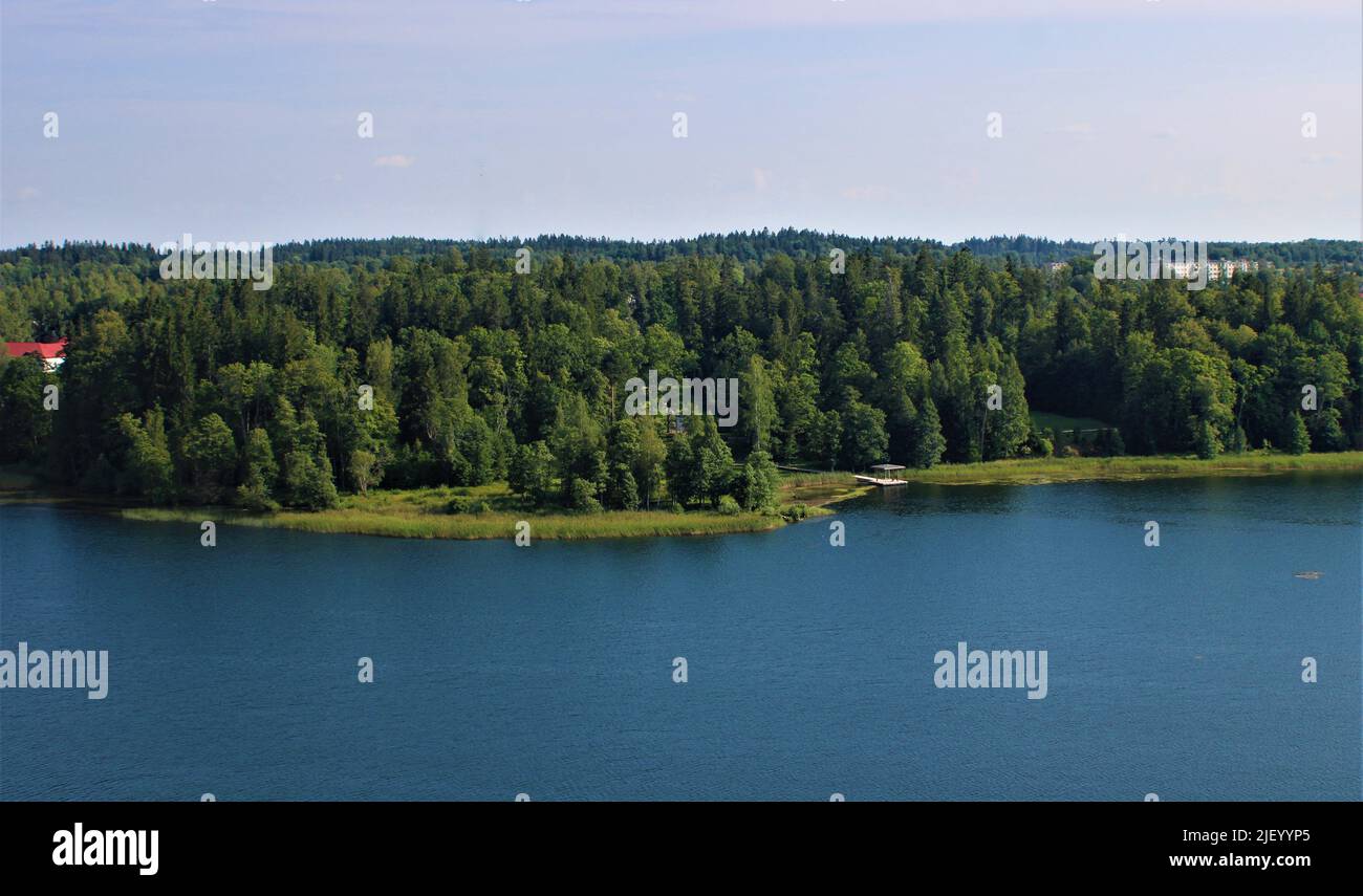 Die schöne Natur Lettlands. Stockfoto