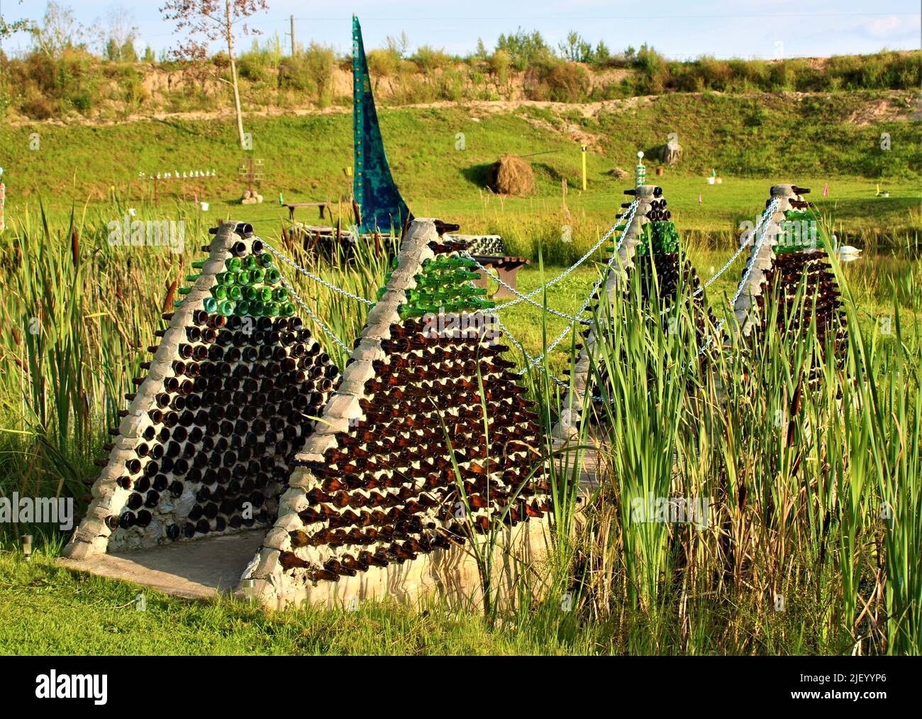 Die schöne Natur Lettlands. Stockfoto