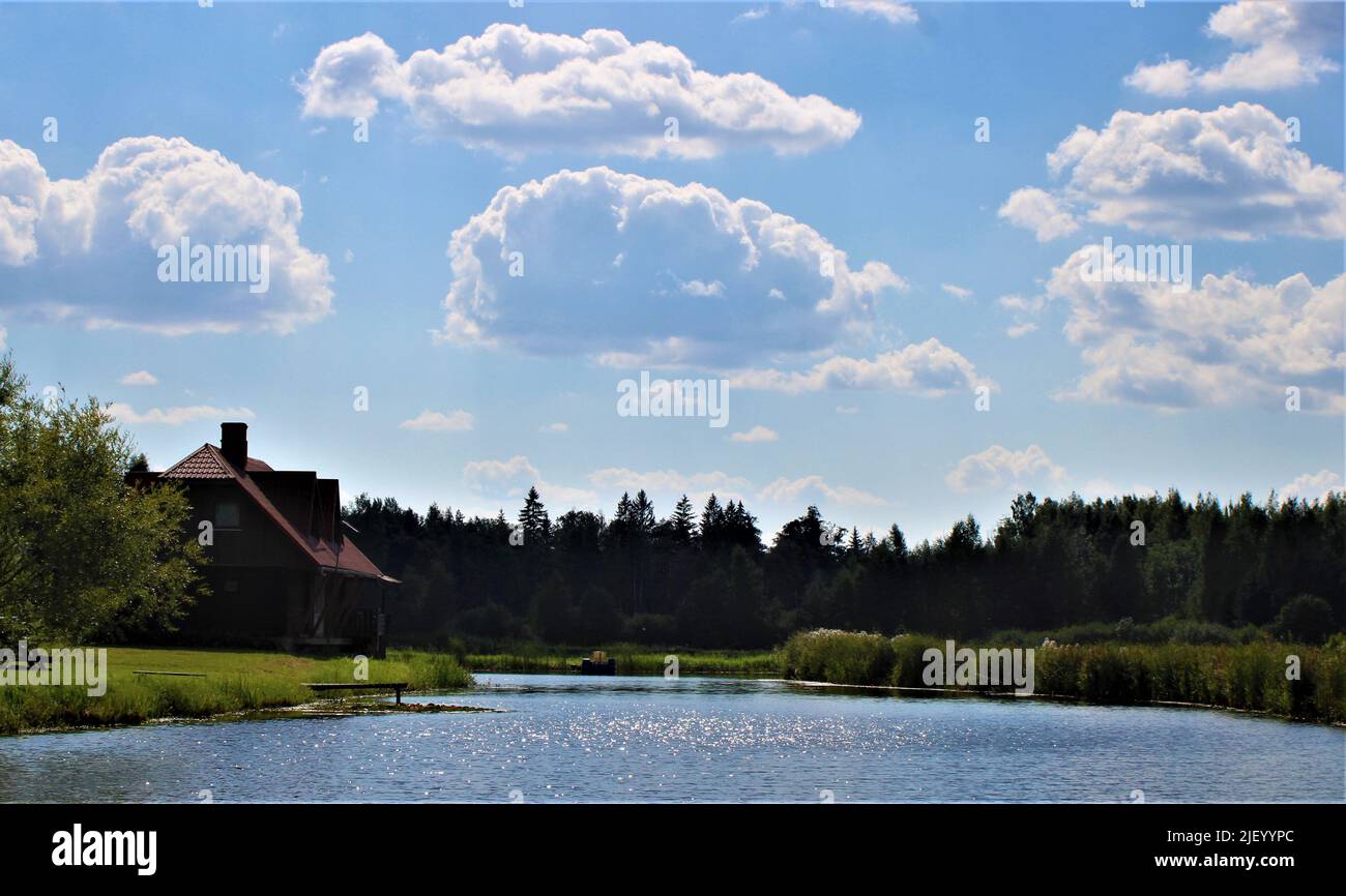 Die schöne Natur Lettlands. Stockfoto