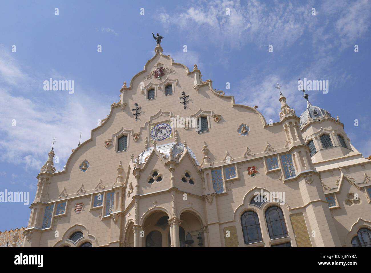 Jugendstil-Rathaus, Kossuth ter, Kecskemet, Ungarn Stockfoto