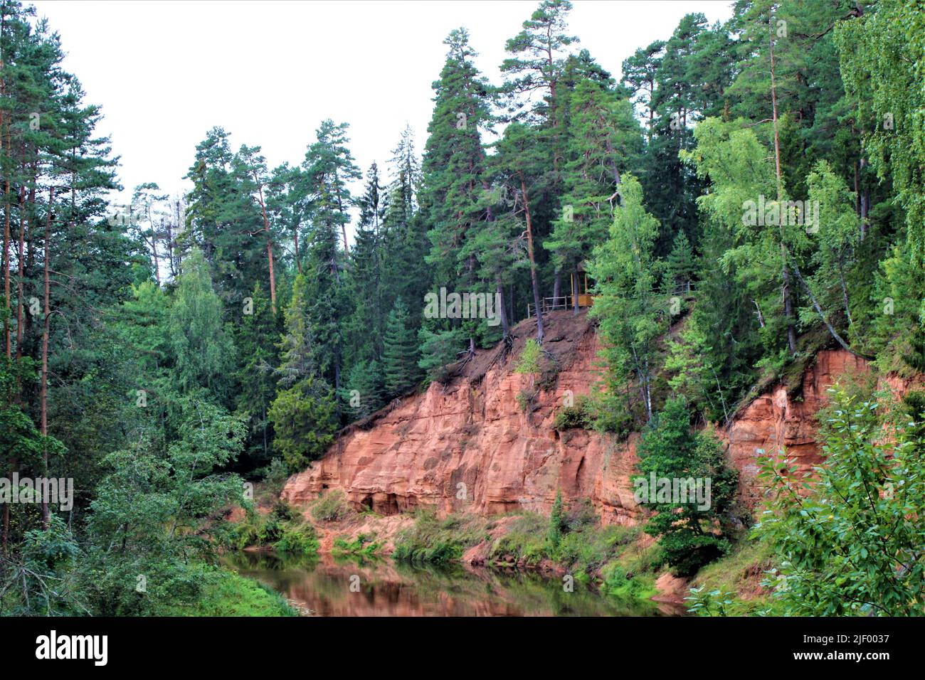 Die schöne Natur Lettlands. Stockfoto