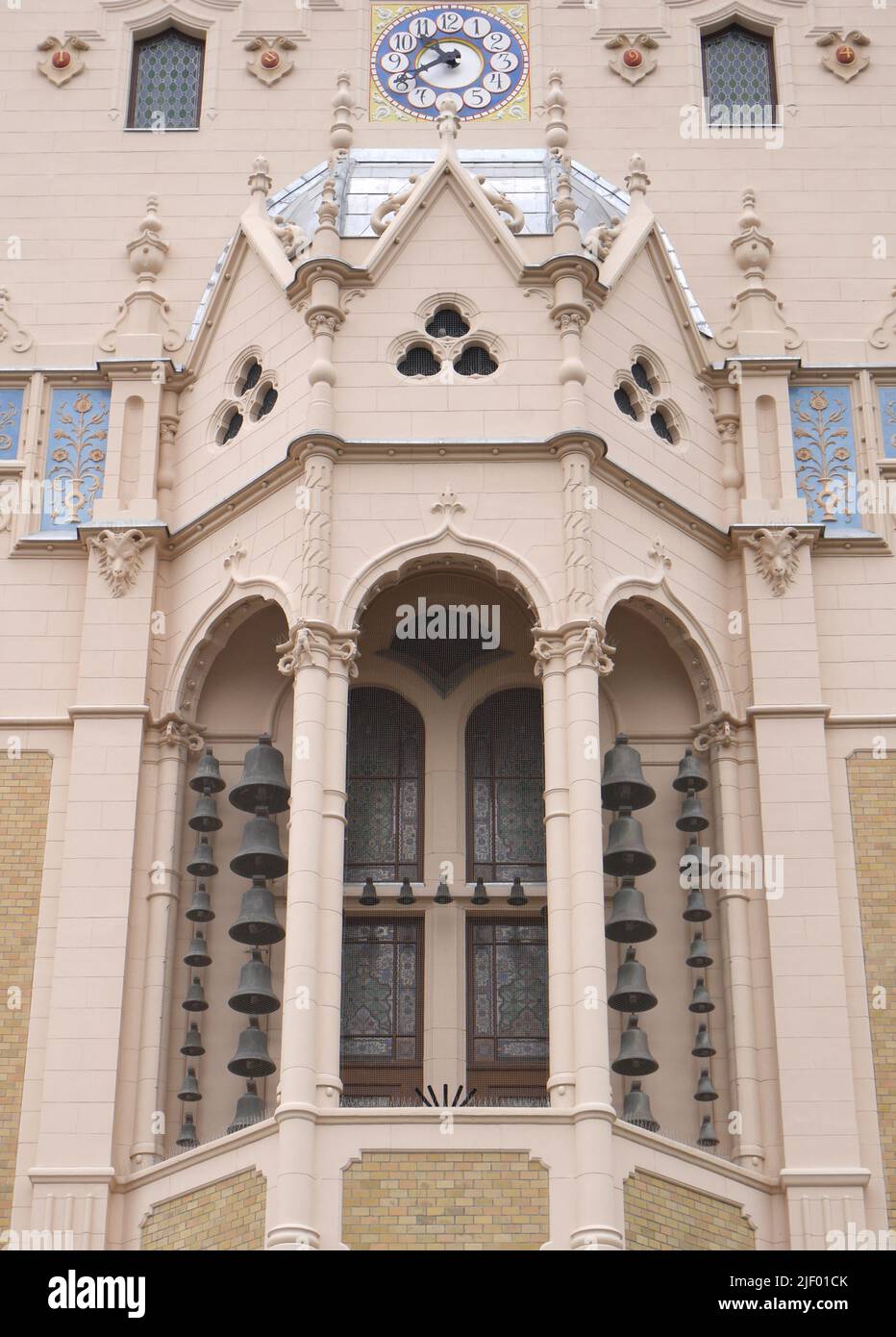 Jugendstil-Rathaus, Kossuth ter, Kecskemet, Ungarn Stockfoto