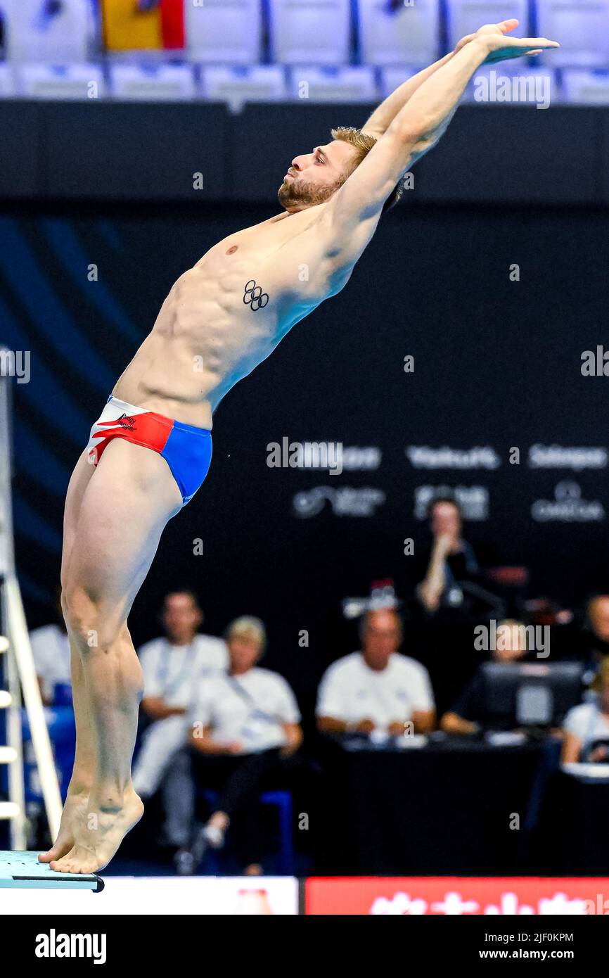 JANDARD Alexis FRA3m Springboard Männer Halbfinale Tauchen FINA 19. World Championships Budapest 2022 Budapest, Duna Arena 27/06/22 Foto Giorgio Scala / Deepbluemedia / Insidefoto Stockfoto