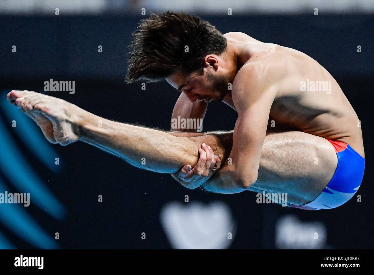 BOUYER Jules FRA3m Sprungbrett Herren Vorläufiges Tauchen FINA 19. Weltmeisterschaft Budapest 2022 Budapest, Duna Arena 27/06/22 Foto Andrea Staccioli / Deepbluemedia / Insidefoto Stockfoto