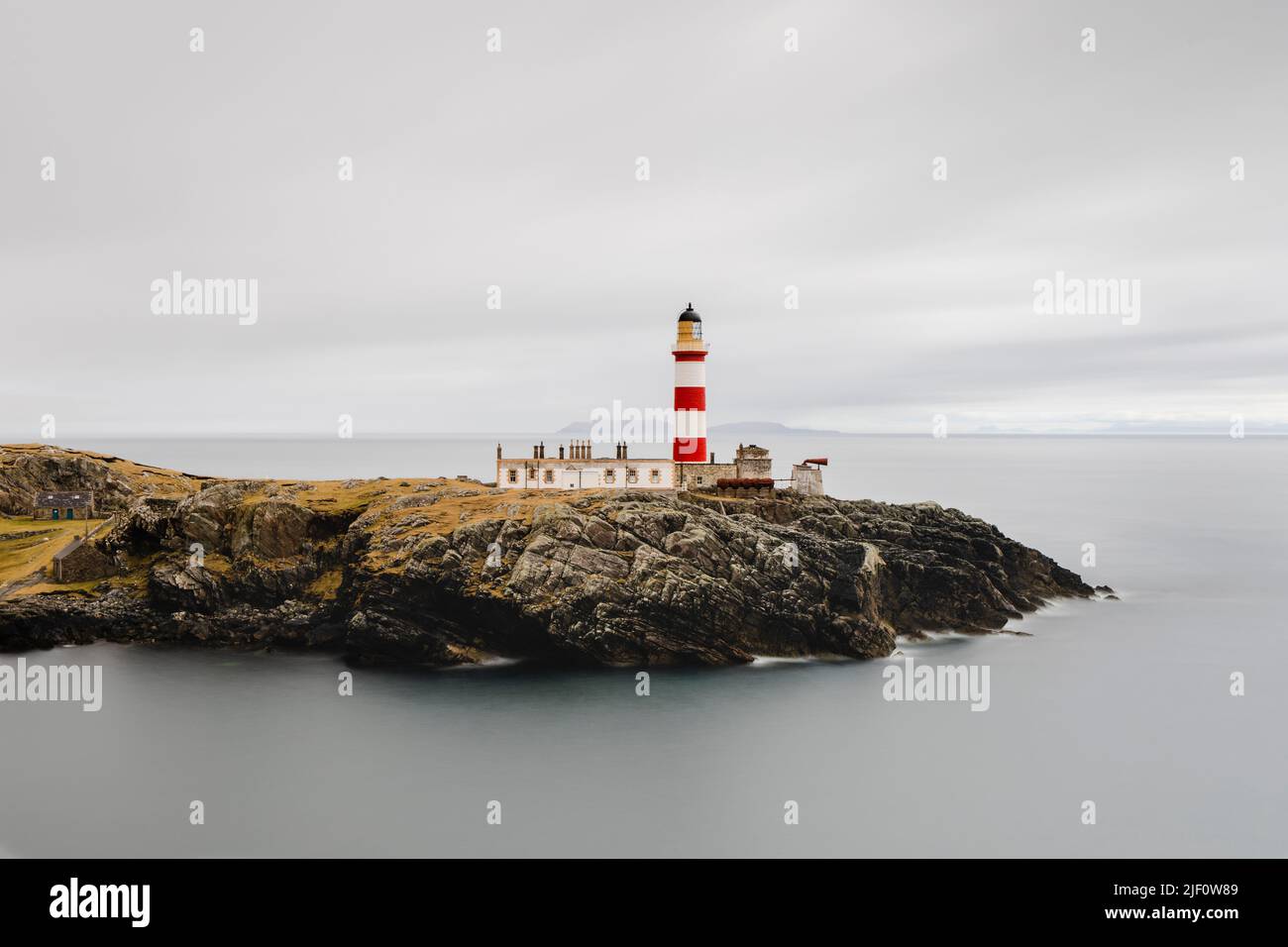 Eilean Glas Lighthouse, Scalpay, Äußere Hebriden, Schottland Stockfoto