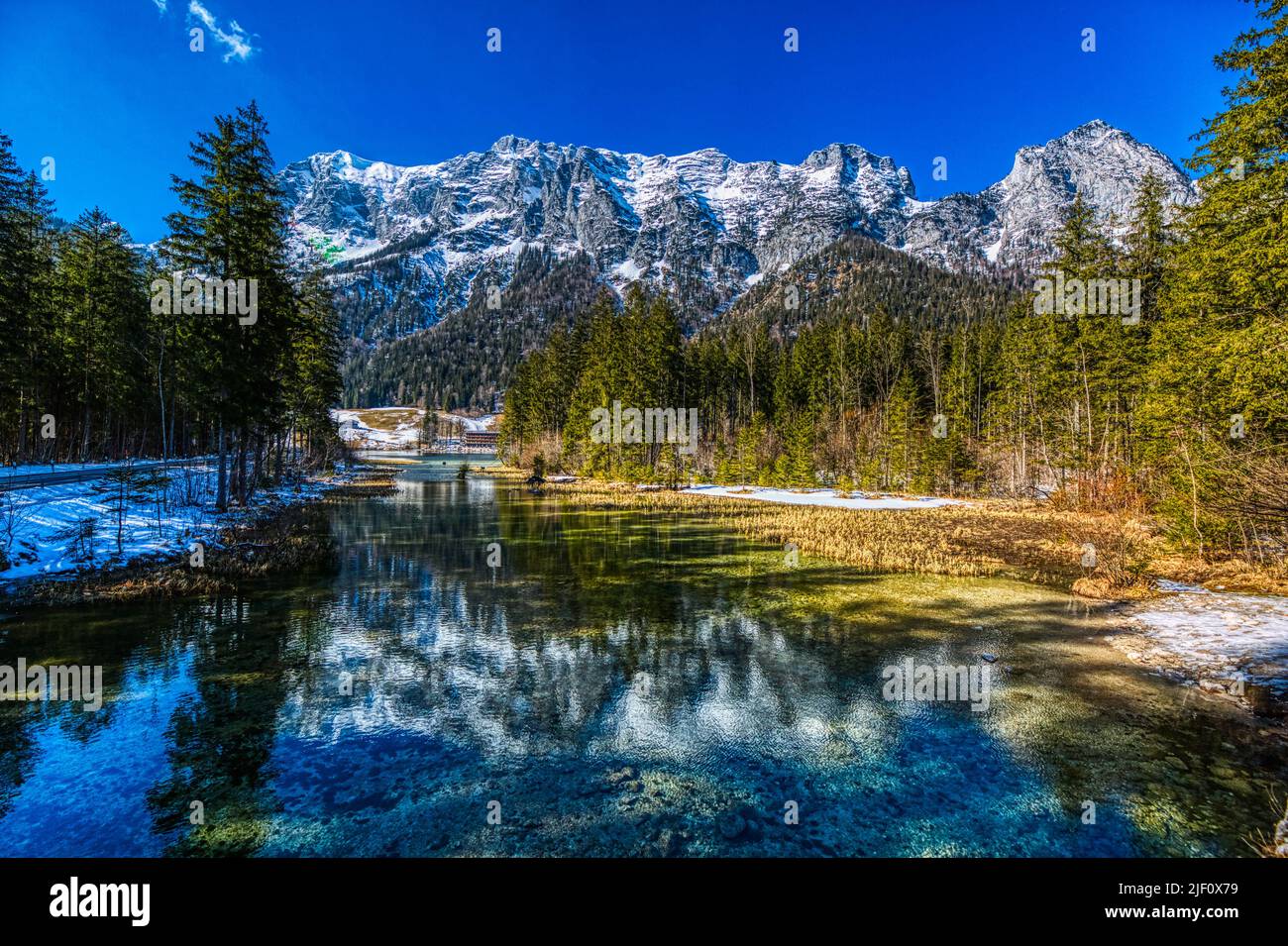 Hintersee in Ramsau bei Berchtesgaden Stockfoto