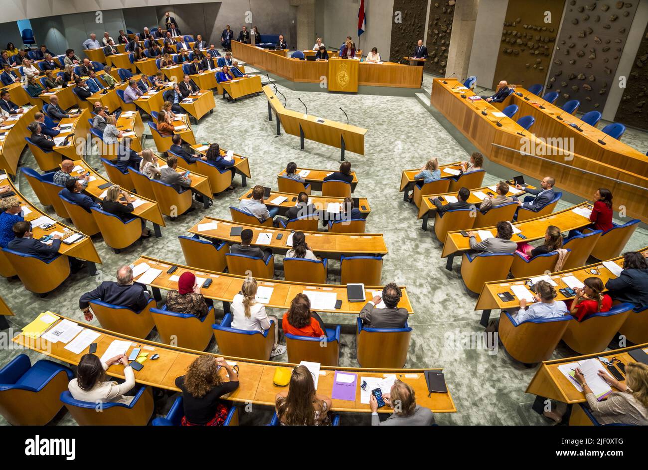 2022-06-28 15:37:23 DEN HAAG - Stimmen im Repräsentantenhaus. ANP LEX VAN LIESHOUT niederlande Out - belgien Out Stockfoto