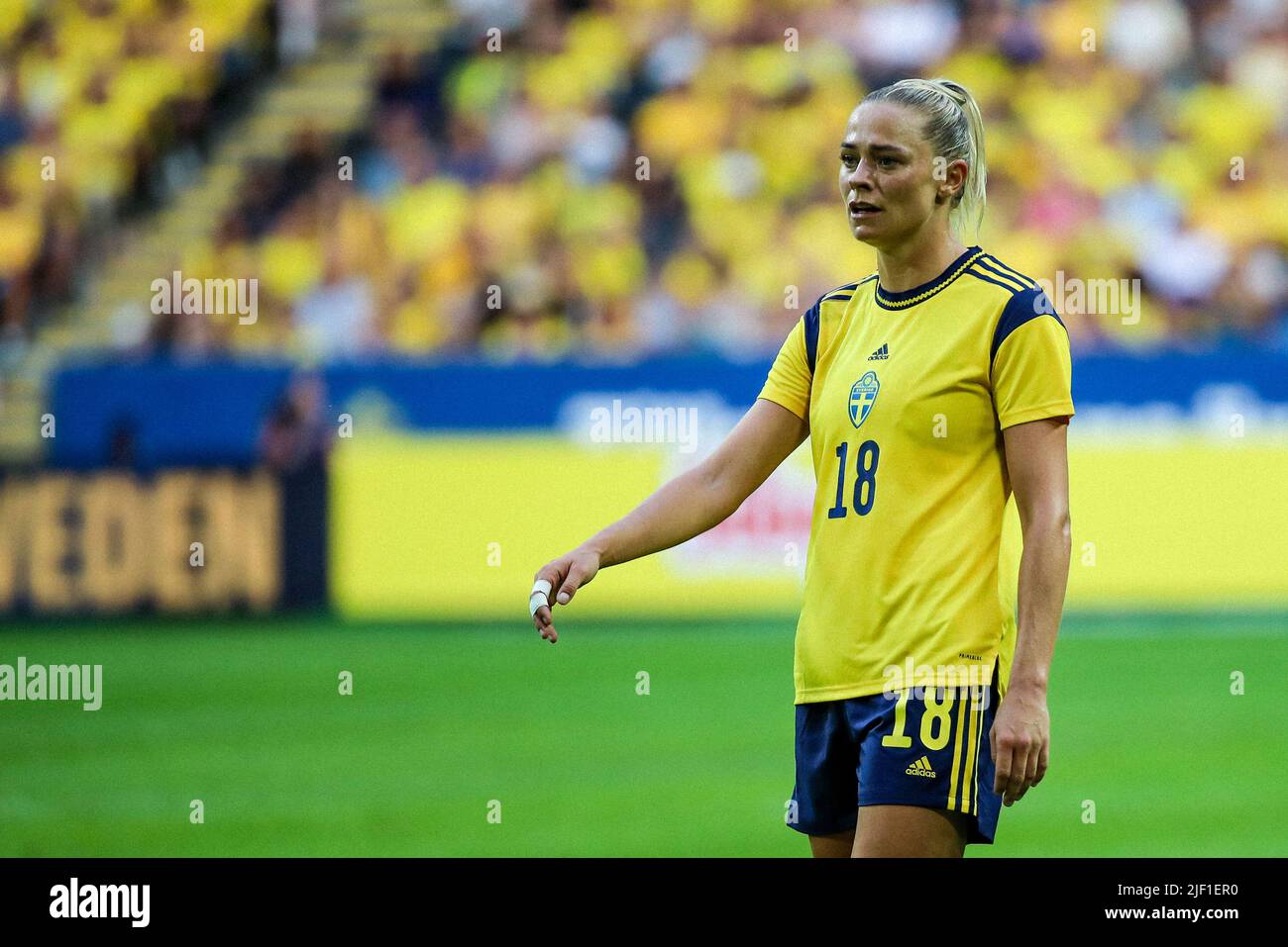 Fridolina Rolfö (18 Schweden) beim Freundschaftsspiel zwischen Schweden und Brasilien in der Friends Arena in Stockholm, Schweden. Womens Super League Spiel zwischen Arsenal und Everton im Meadow Park in Beschreibung/Bildunterschrift Borehamwood, England. Während des Barclays FA Spiels zwischen Arsenal und Everton im Meadow Park in Beschreibung/Bildunterschrift Borehamwood, England. Mia Eriksson/SPP Stockfoto