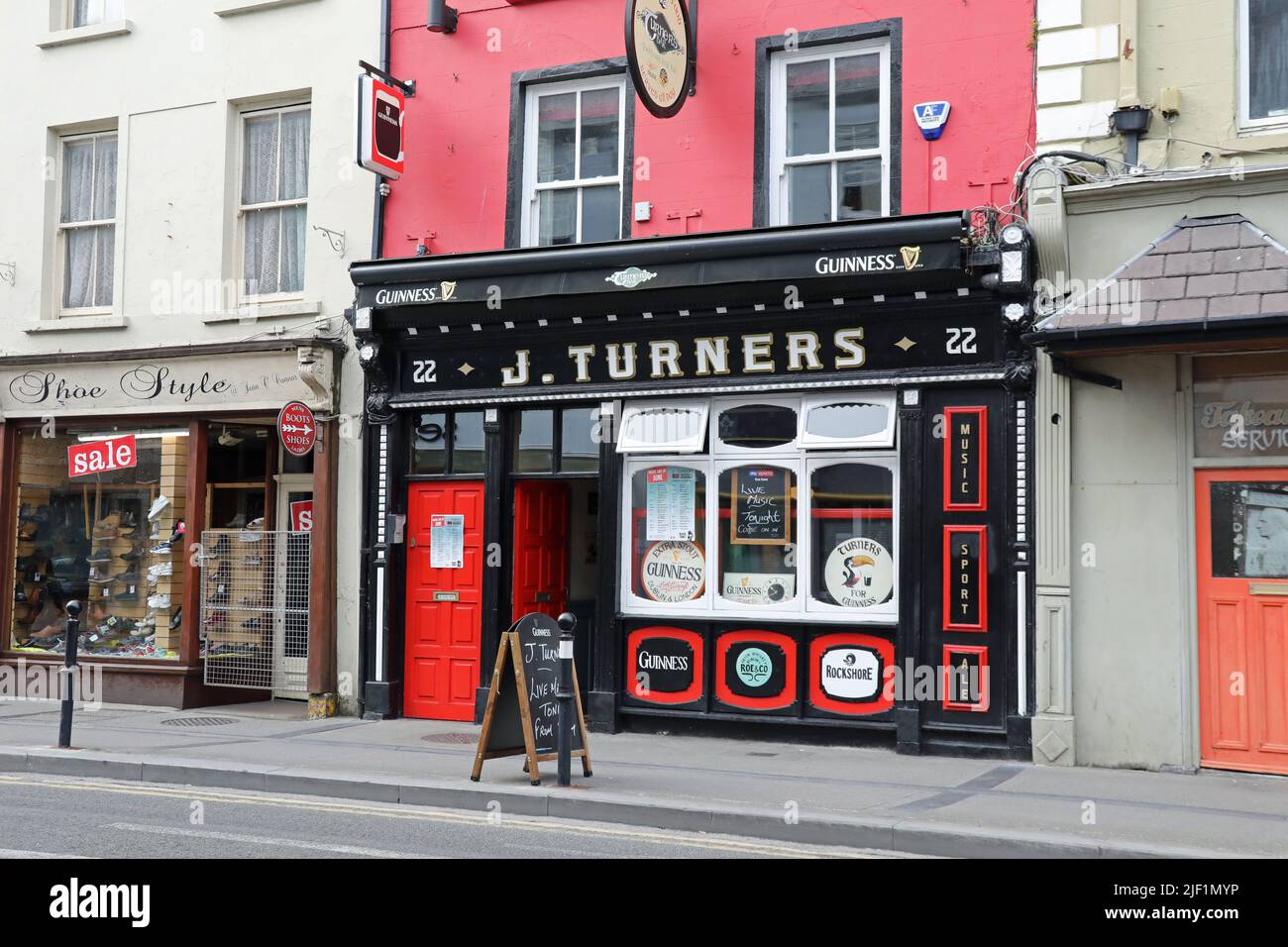 J.Turners traditioneller Pub mit Live-Musik in Tralee Stockfoto