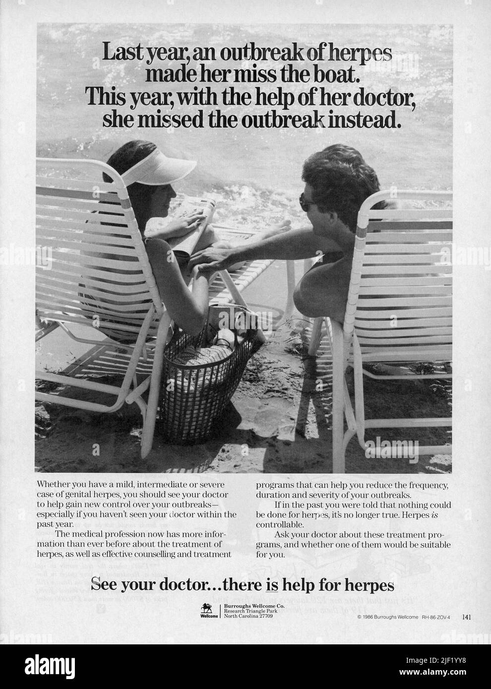 Werbespot der Ausgabe des „Playboy“-Magazins vom September 1986, USA Stockfoto