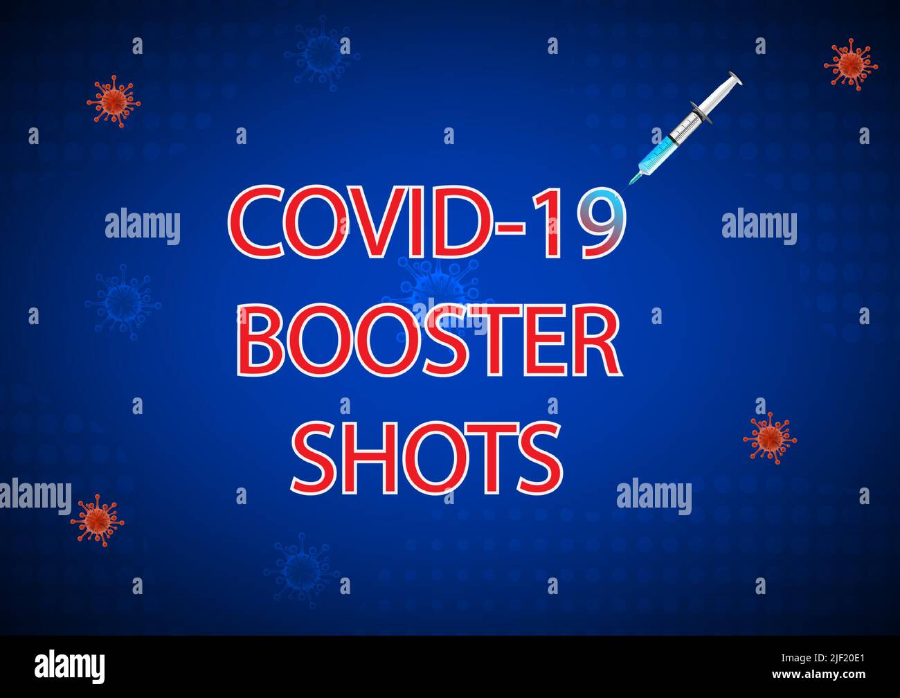 Concept IDEA COVID-19 Impfstoffverstärker können den Schutz weiter verbessern oder wiederherstellen, Vektordarstellung Stock Vektor
