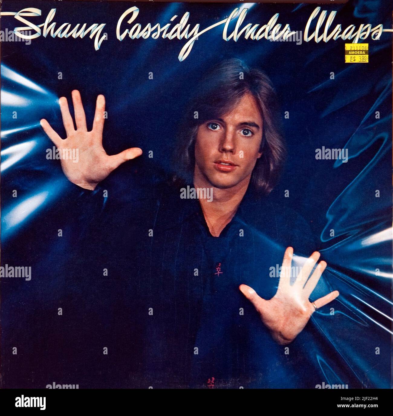Shaun Cassidy Album Under Wraps wurde 1978 von Warner Bros./ Curb Records veröffentlicht. Stockfoto