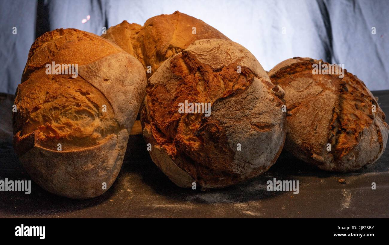 Dorfbrot Stockfoto