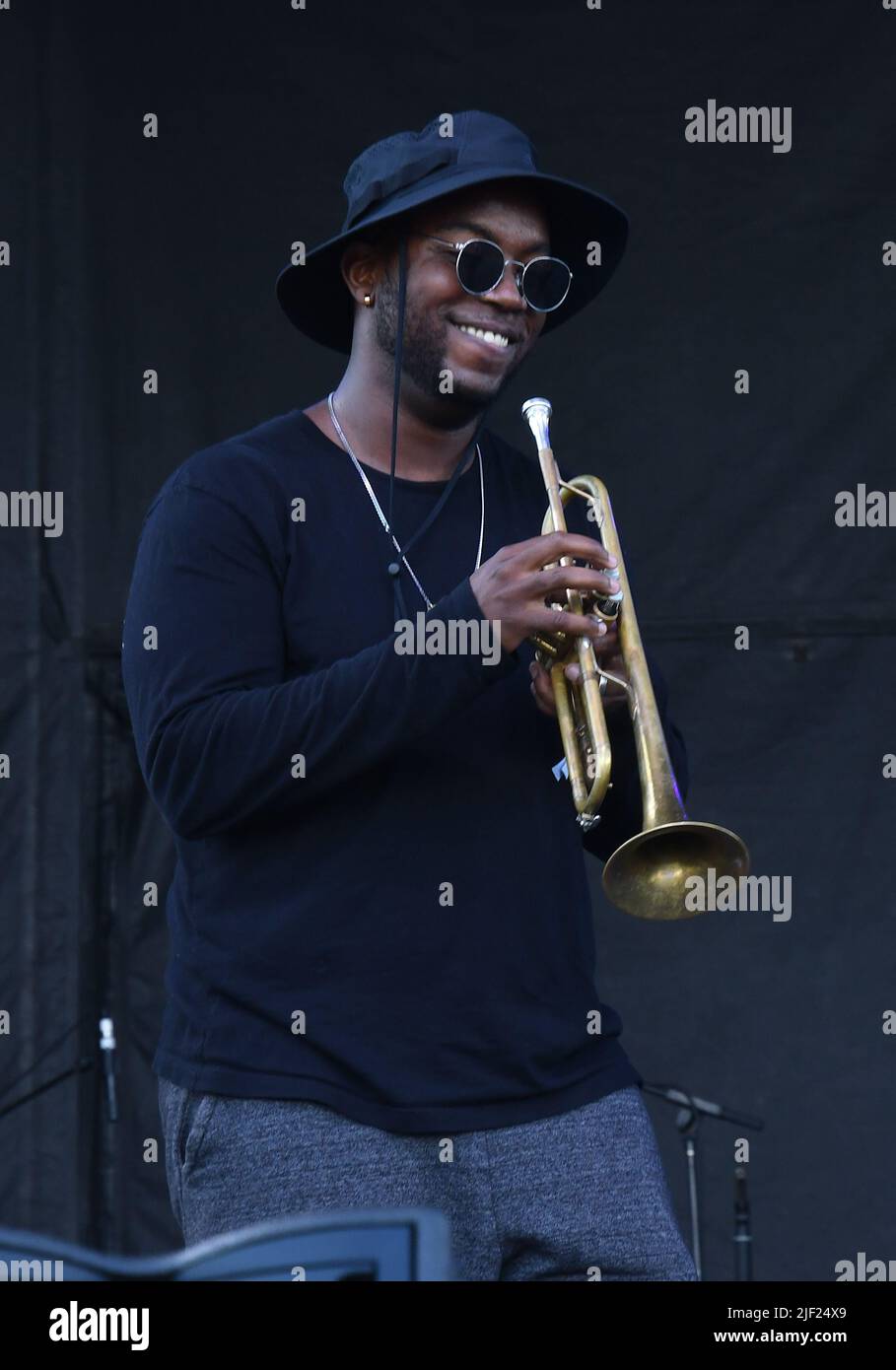 Funky Dawgs Brass Band Stockfoto