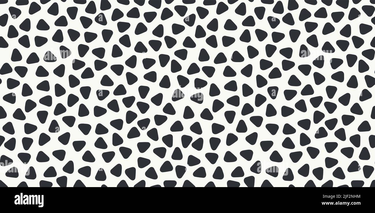 Abstraktes Muster Hintergrund Vektorrahmen. Nahtlose Wiederholung Hintergrund Design von Mosaik schwarz und weiß Dreieck Formen. Stock Vektor