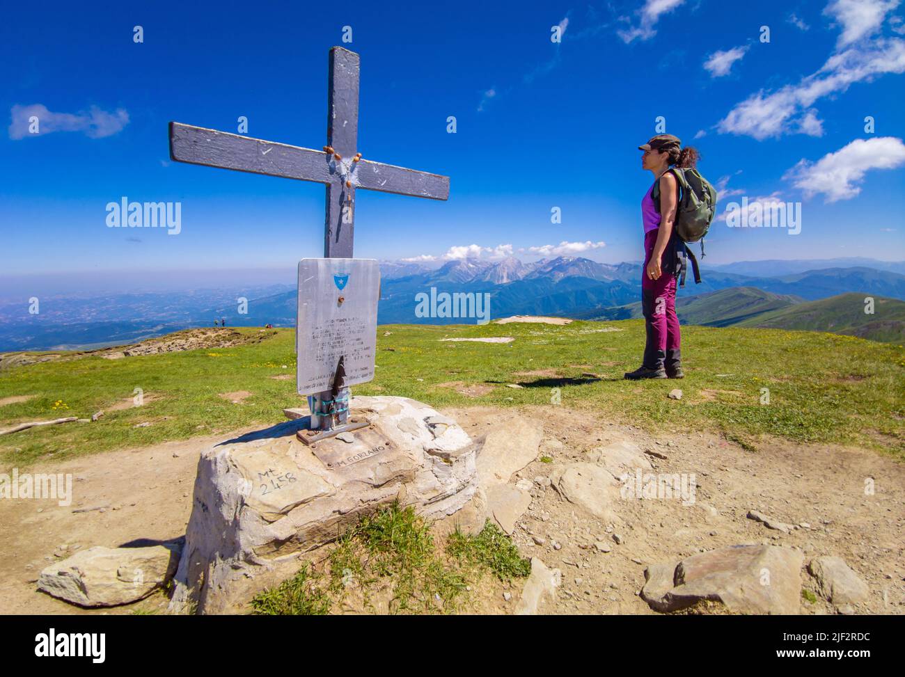 Monte Gorzano (Italien) der höchste Gipfel der Monti della Laga