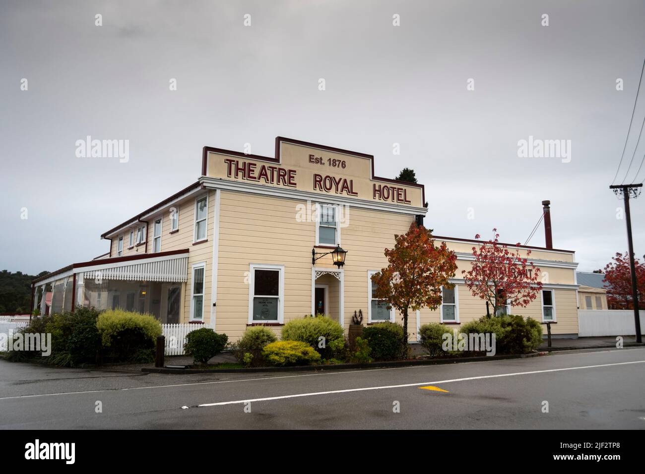 Theatre Royal Hotel, Hauptstraße, Kumara, Westland, Südinsel, Neuseeland Stockfoto