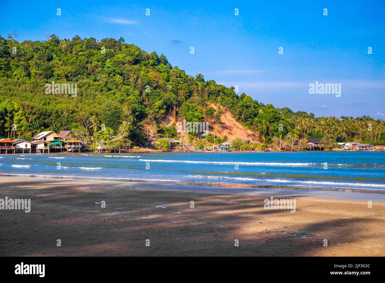 Sairee Beach oder Sai Ri Beach in Chumphon, Thailand Stockfoto