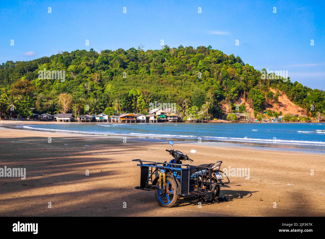 Sairee Beach oder Sai Ri Beach in Chumphon, Thailand Stockfoto