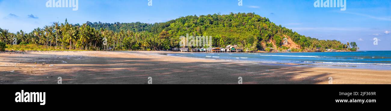 Sairee Beach oder Sai Ri Beach in Chumphon, Thailand Stockfoto