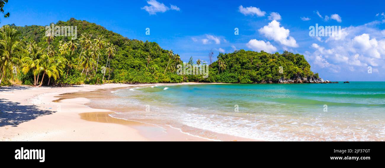 Sairee Beach oder Sai Ri Beach in Chumphon, Thailand Stockfoto