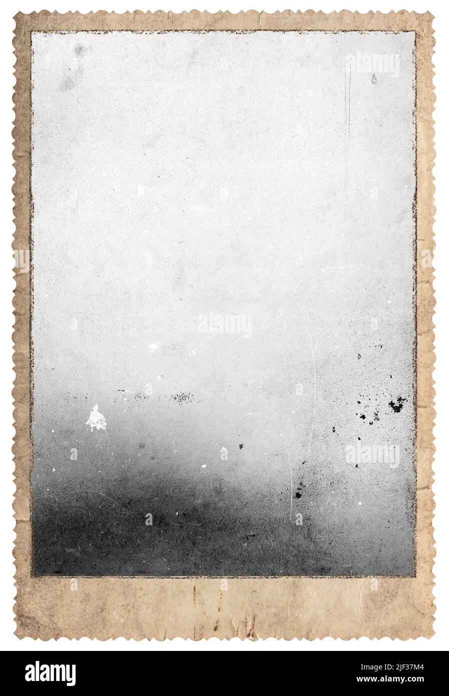 Vintage Bilderrahmen für Fotos und Bilder. Verwendetes Papier isoliert Stockfoto