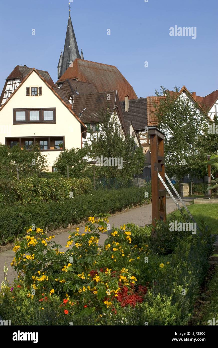 Blick auf die Stadt, Deutschland, Baden-Württemberg, Eppingen Stockfoto
