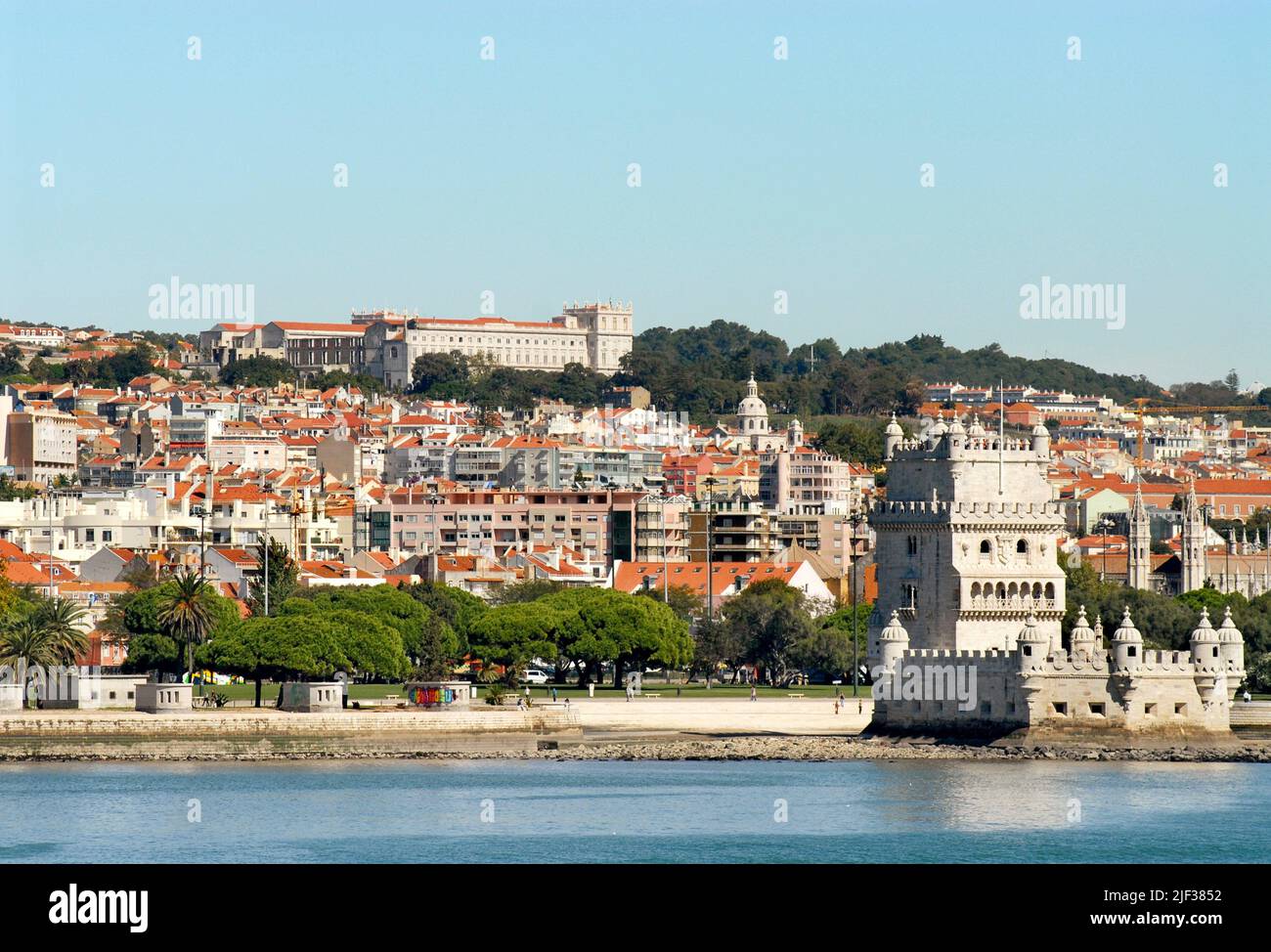 Torre de Belem am Fluss Tejo, Portugal, Lissabon Stockfoto