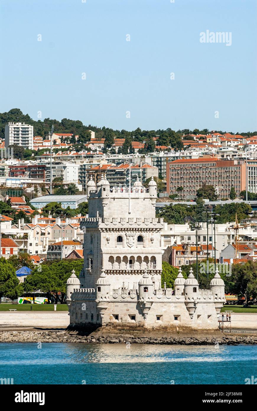 Torre de Belem am Fluss Tejo, Portugal, Lissabon Stockfoto