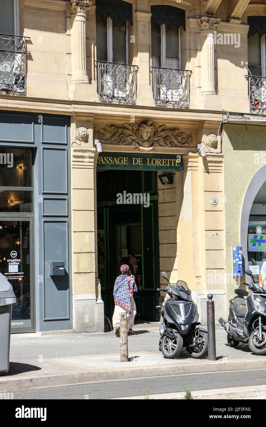 Marseille : Le Panier Bezirk : Passage de Lorette Stockfoto