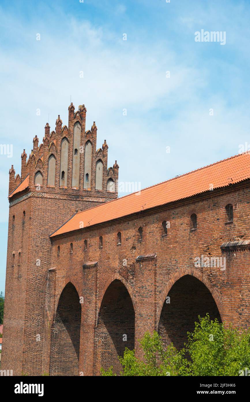 Kreuzritterburg (14. Jahrhundert), Kwidzyn, Pommersche Woiwodschaft, Polen Stockfoto