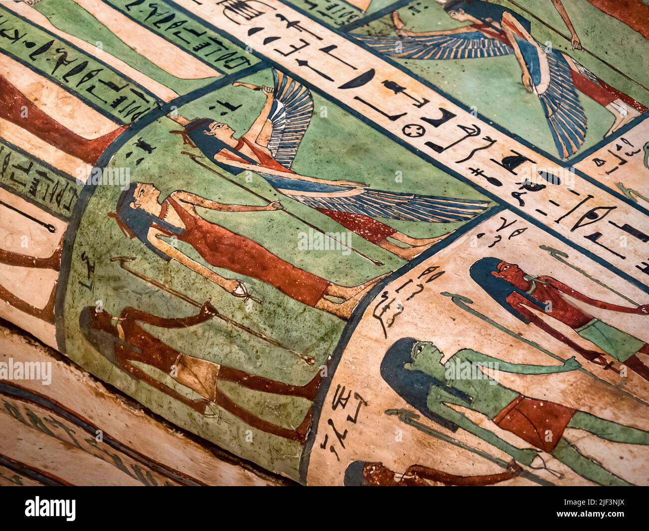 Detail von Amunred's Schatulle Stockfoto