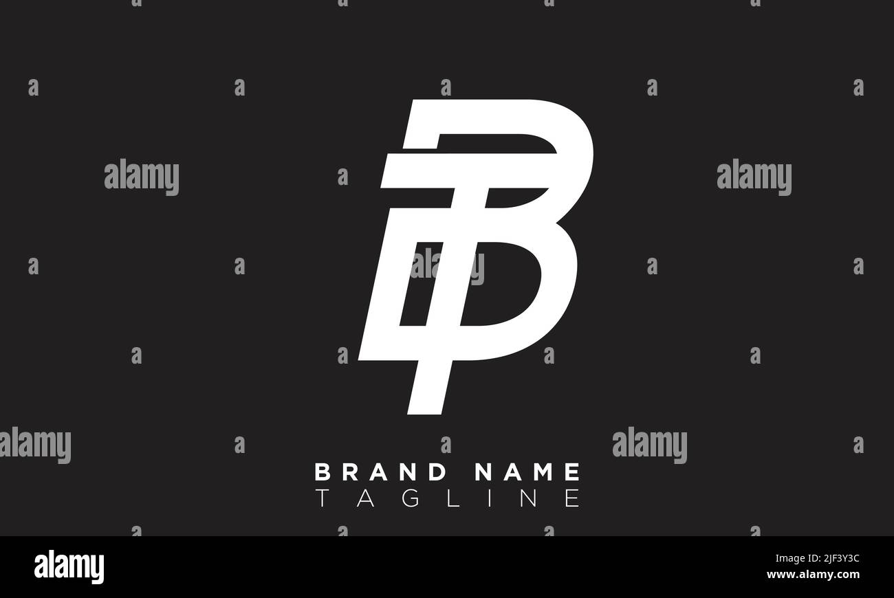 TB-Alphabet Buchstaben Initialen Monogramm-Logo Stock Vektor
